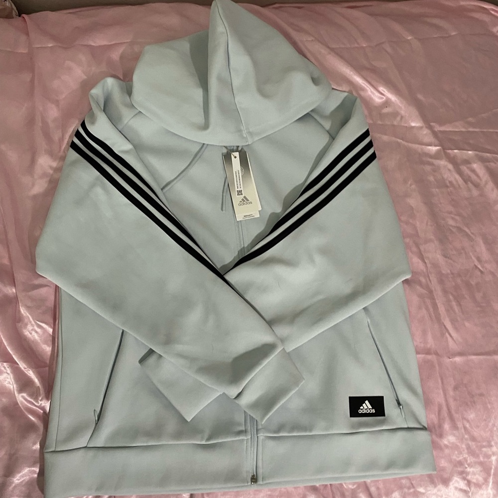 Adidas zip up, Size L